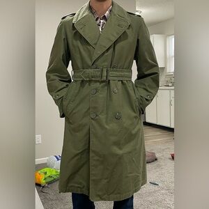 US Army jacket OG-107 Vietnam overcoat trench coat
